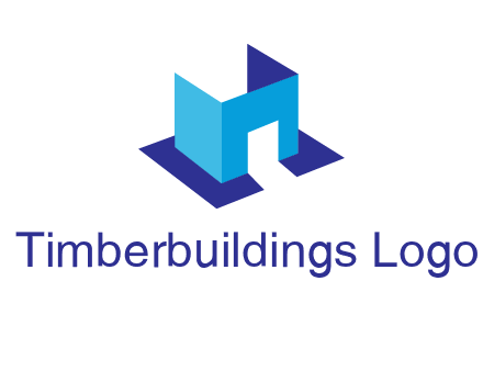 abstract box and door construction logo