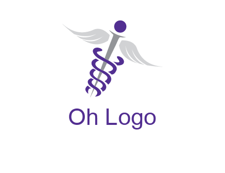 caduceus stick logo