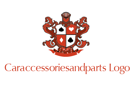 spade heart diamond club in royal crest