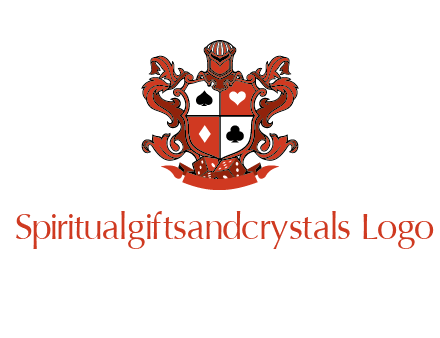 spade heart diamond club in royal crest