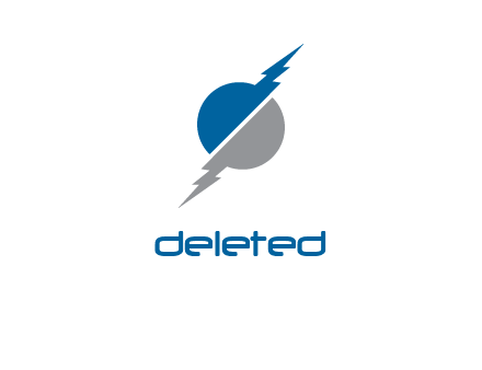 lightening and circle logo
