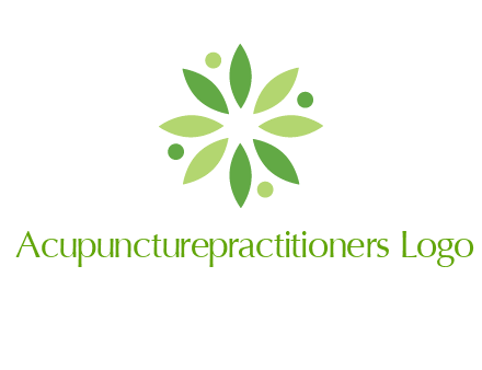flower swoosh people employment logo