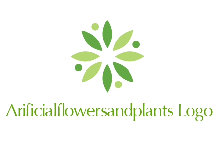 flower swoosh people employment logo