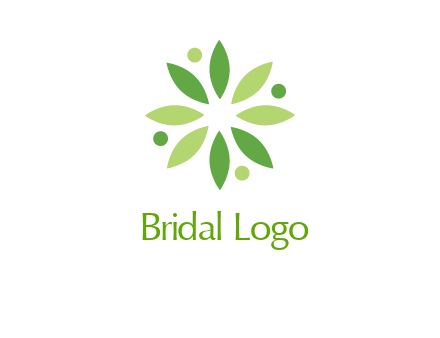 flower swoosh people employment logo