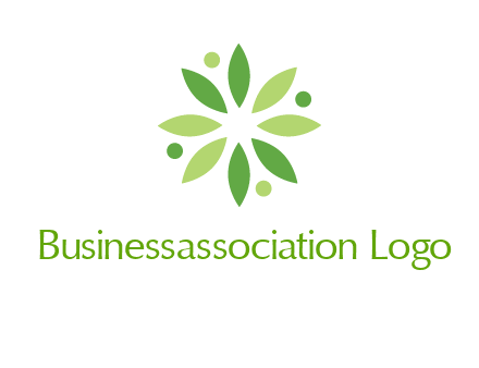 flower swoosh people employment logo