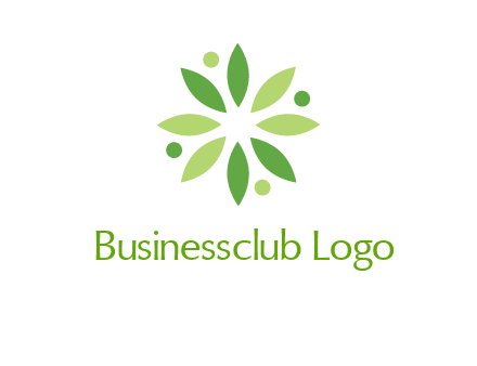 flower swoosh people employment logo