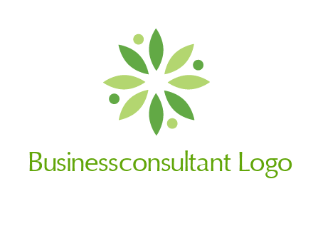flower swoosh people employment logo