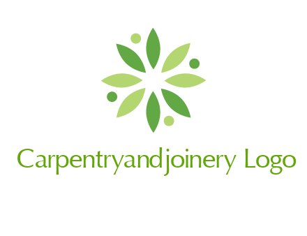 flower swoosh people employment logo