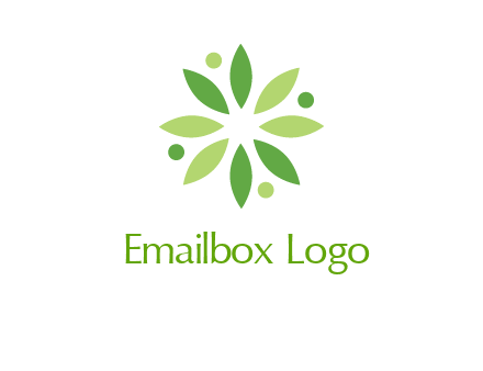 flower swoosh people employment logo