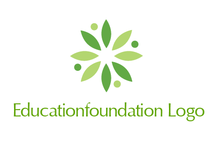 flower swoosh people employment logo