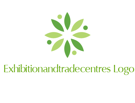 flower swoosh people employment logo