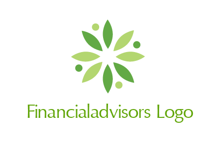 flower swoosh people employment logo