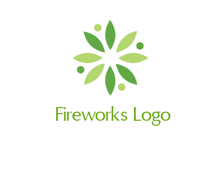 flower swoosh people employment logo