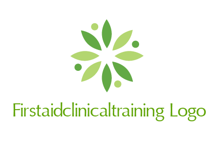 flower swoosh people employment logo