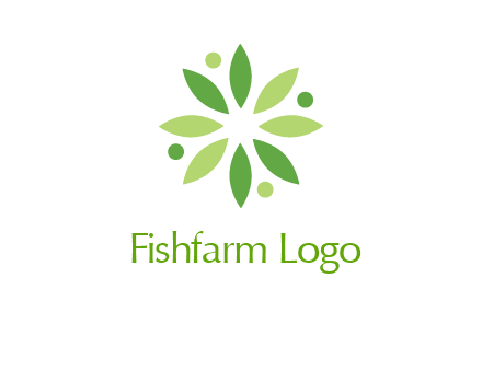 flower swoosh people employment logo