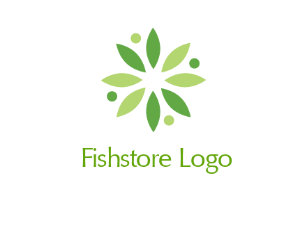 flower swoosh people employment logo