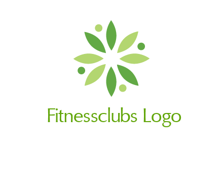 flower swoosh people employment logo