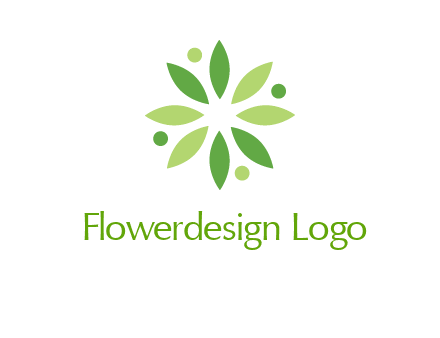 flower swoosh people employment logo