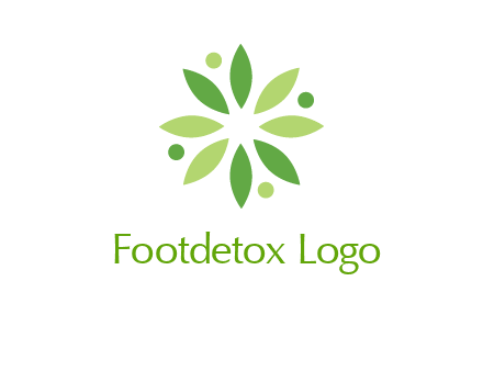 flower swoosh people employment logo