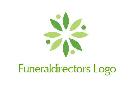 flower swoosh people employment logo