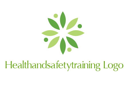 flower swoosh people employment logo