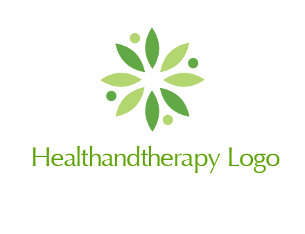 flower swoosh people employment logo