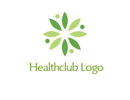 flower swoosh people employment logo