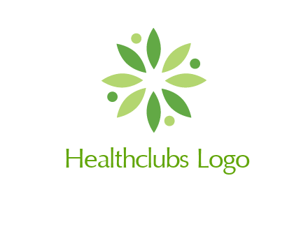 flower swoosh people employment logo