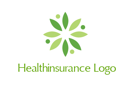 flower swoosh people employment logo