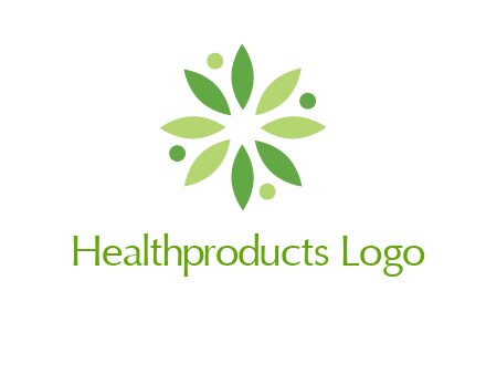 flower swoosh people employment logo