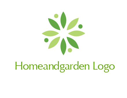 flower swoosh people employment logo