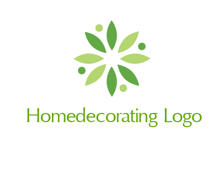 flower swoosh people employment logo