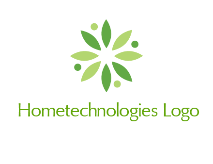 flower swoosh people employment logo