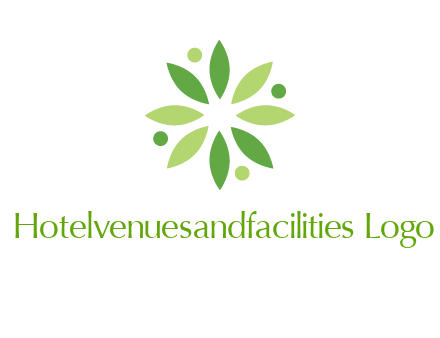 flower swoosh people employment logo