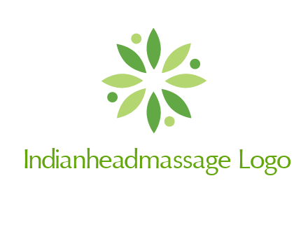 flower swoosh people employment logo