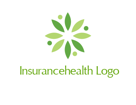flower swoosh people employment logo