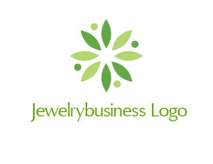 flower swoosh people employment logo