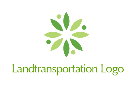 flower swoosh people employment logo