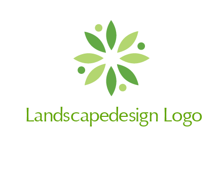 flower swoosh people employment logo