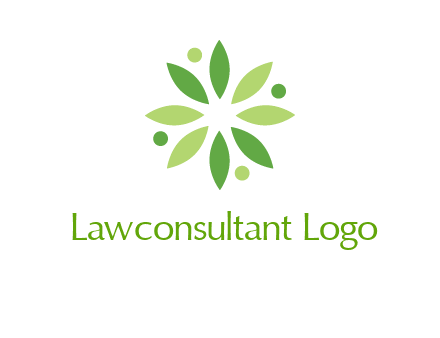 flower swoosh people employment logo