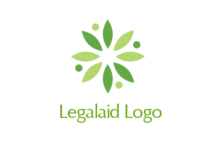 flower swoosh people employment logo