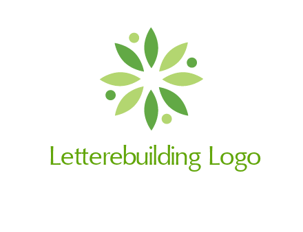flower swoosh people employment logo