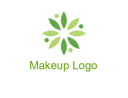 flower swoosh people employment logo