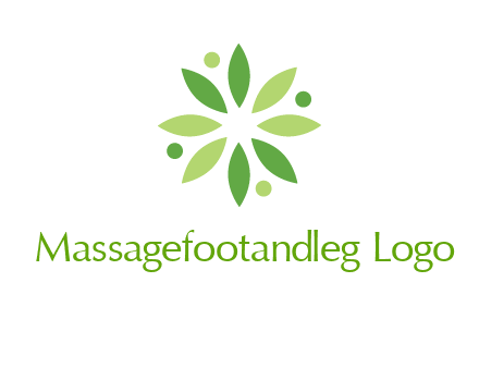flower swoosh people employment logo
