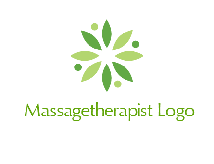 flower swoosh people employment logo