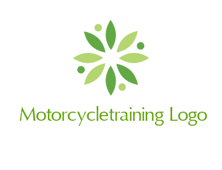 flower swoosh people employment logo
