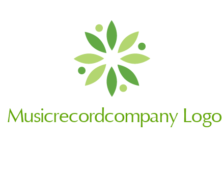 flower swoosh people employment logo