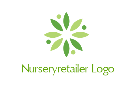 flower swoosh people employment logo