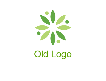 flower swoosh people employment logo