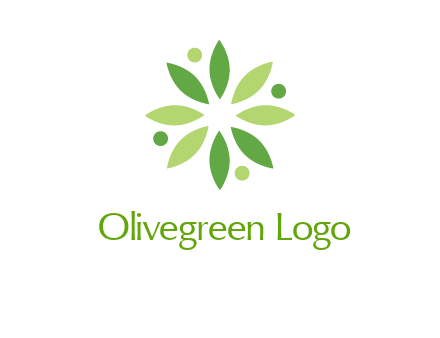flower swoosh people employment logo